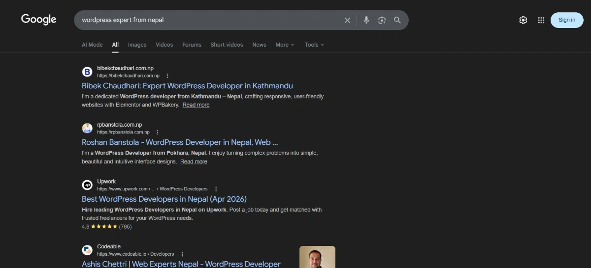 wordpress expert from nepal bibek chaudhari
