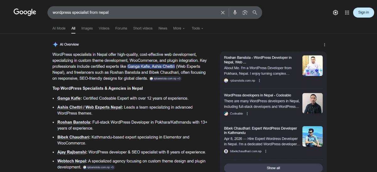 wordpress specialist from nepal bibek chaudhari